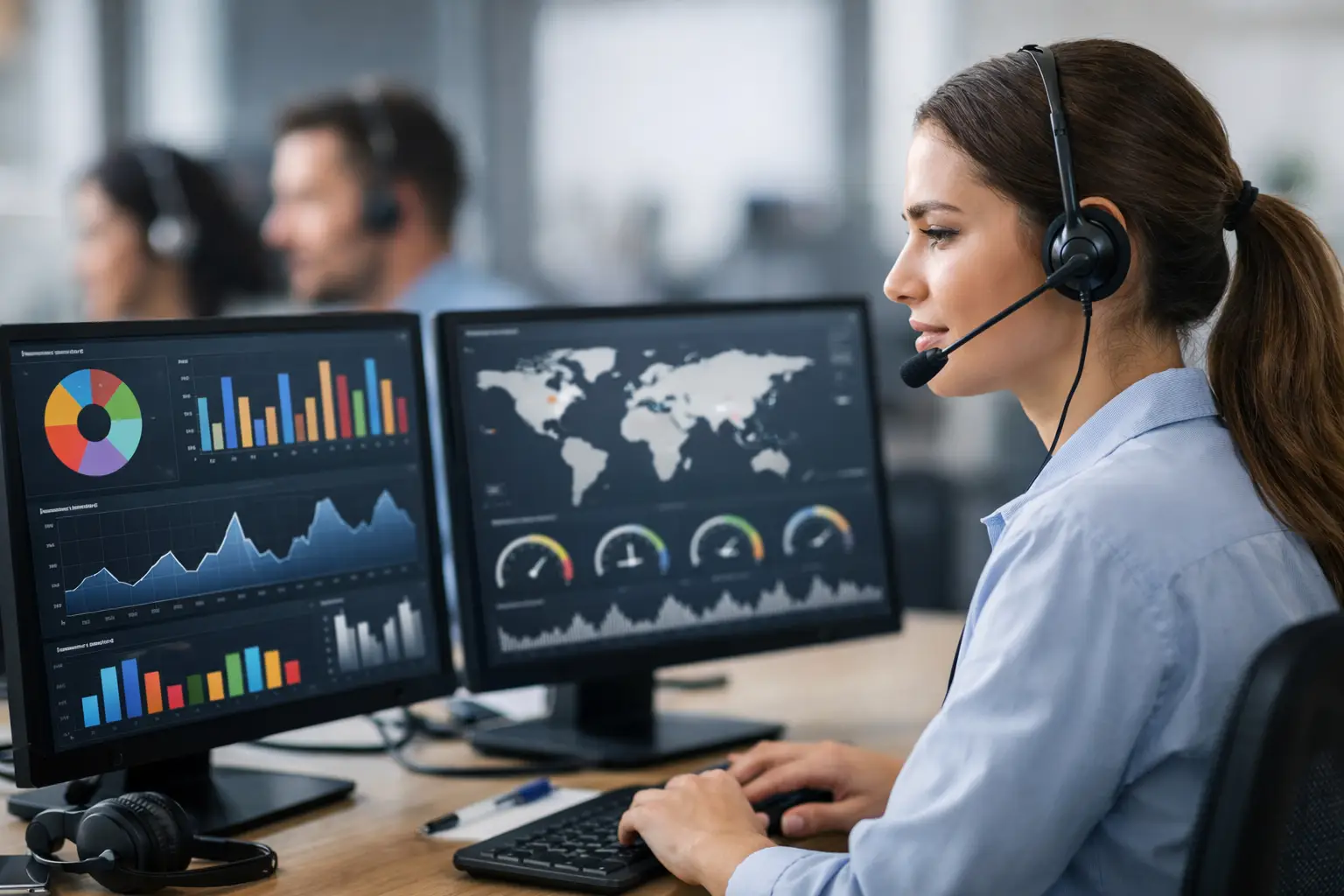 call center KPI dashboard